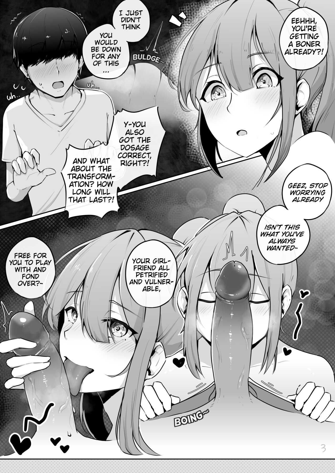 Hentai Manga Comic-My Petrified Girlfriend Can't Be This Cute!-Read-4